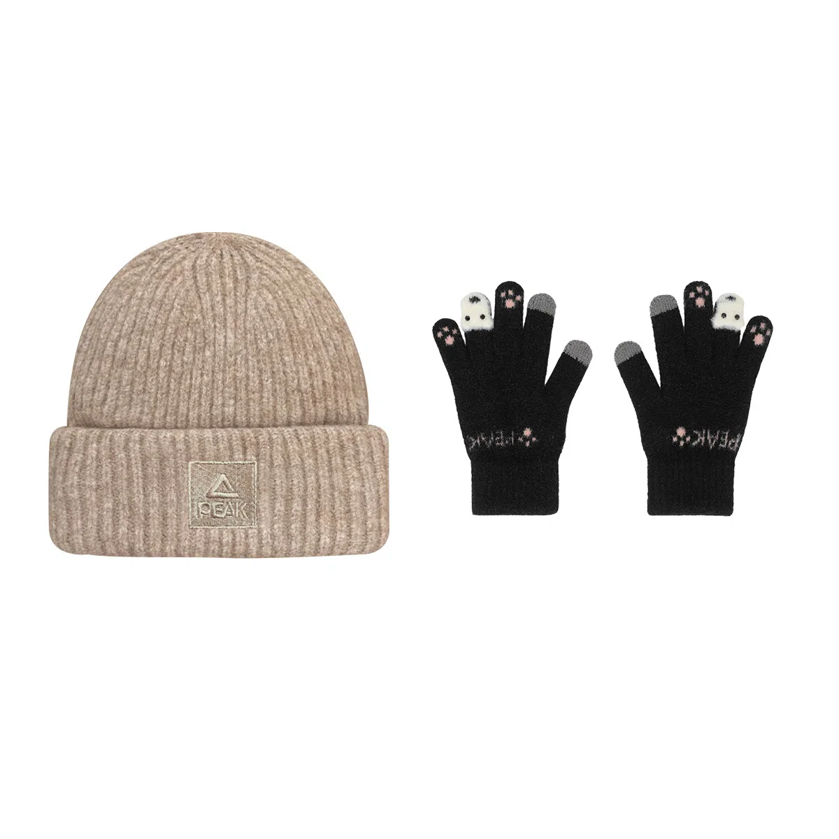 PEAK 2024 Winter Outdoor Cycling Knit Gloves