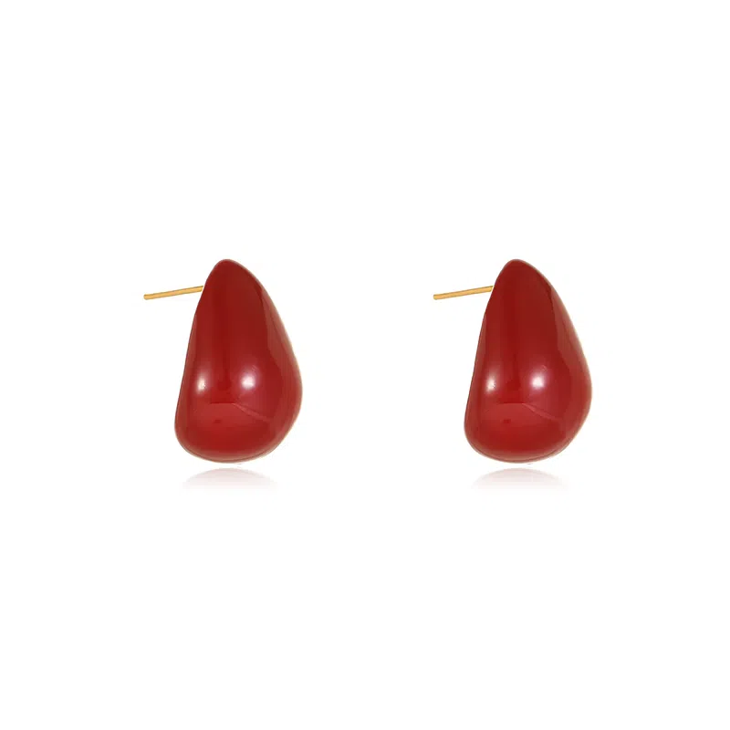 WAW Ancla Red Drop Earrings