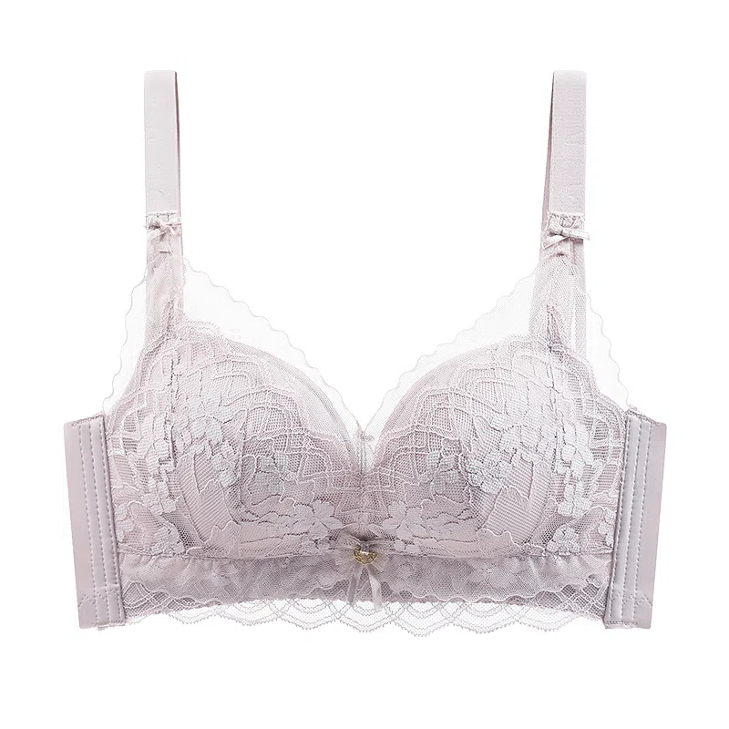 欧迪芬 舒适小胸聚拢显大无钢圈侧收收副乳防下垂性感蕾丝文胸 女款