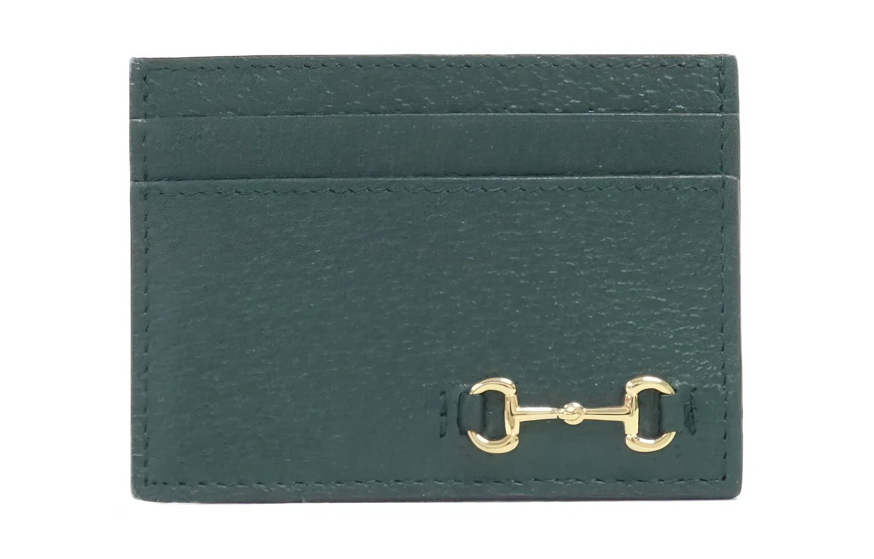 Gucci Leather Card Holder Green