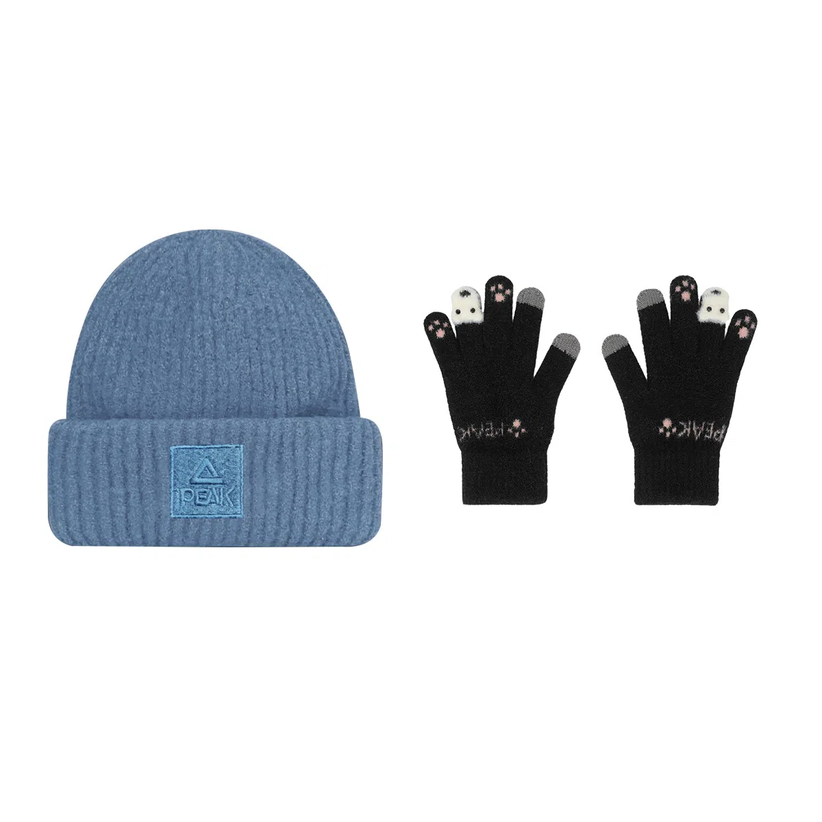 PEAK 2024 Winter Outdoor Cycling Knit Gloves
