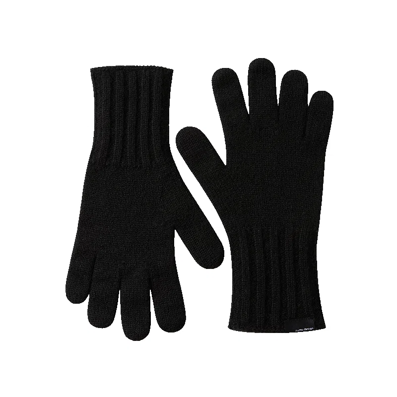 玖慕 毛线 针织秋冬保暖加厚户外骑行开车礼盒包装 绵羊毛 绒线手套 男款