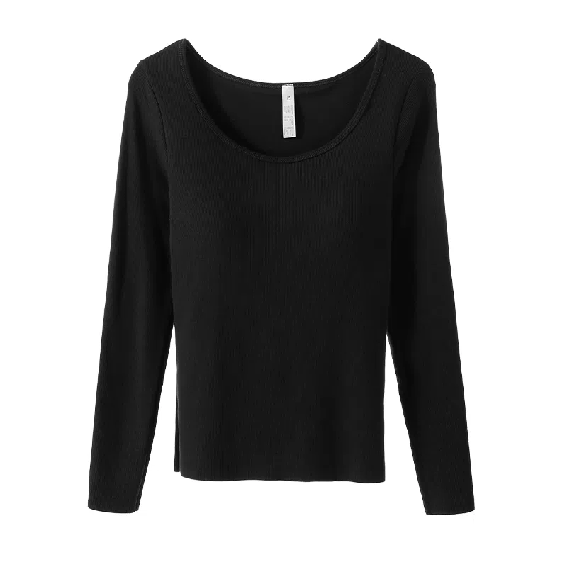 内在密码 带胸垫加绒大圆领内搭外穿显瘦打底衣秋冬保暖内衣 女款