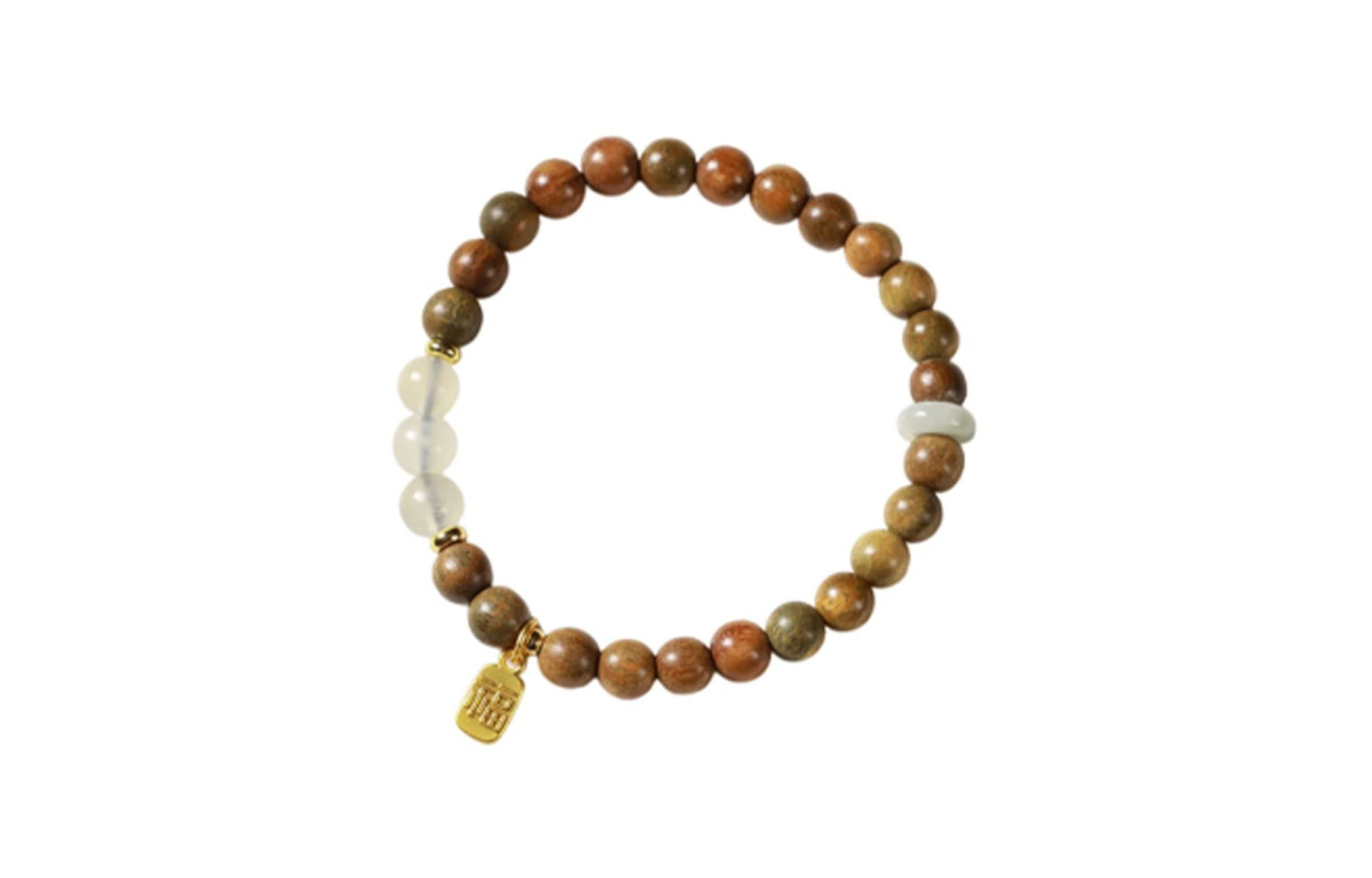 金瑞邦 复古 小众设计 新中式国潮 文玩 叠戴 转运来财 平步青云 步步高升 精准桃花 金丝檀木 木作手串 男女同款情侣款