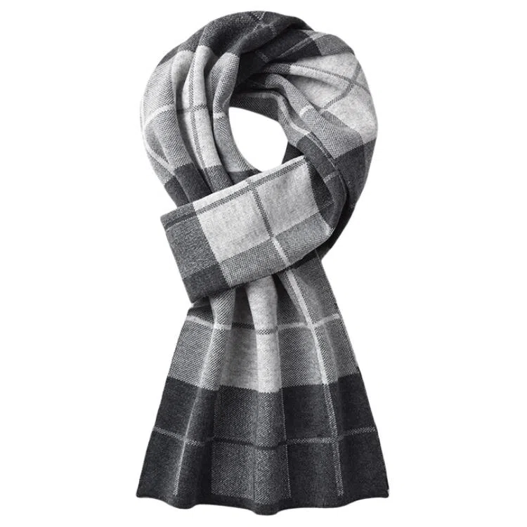 【礼赠保暖佳品】 啄木鸟 【精装】时尚百搭英伦风围脖秋冬季加厚保暖防寒含羊毛针织 围巾 男女同款情侣款