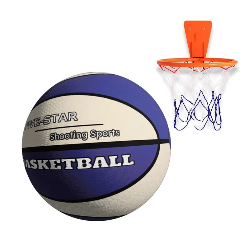 一点潮玩 室内静音拍拍球篮球 手感舒适轻盈回弹无声 柔软实心海绵球 玩具