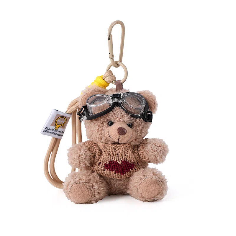 Weinio Brown Bear Plush Keychain
