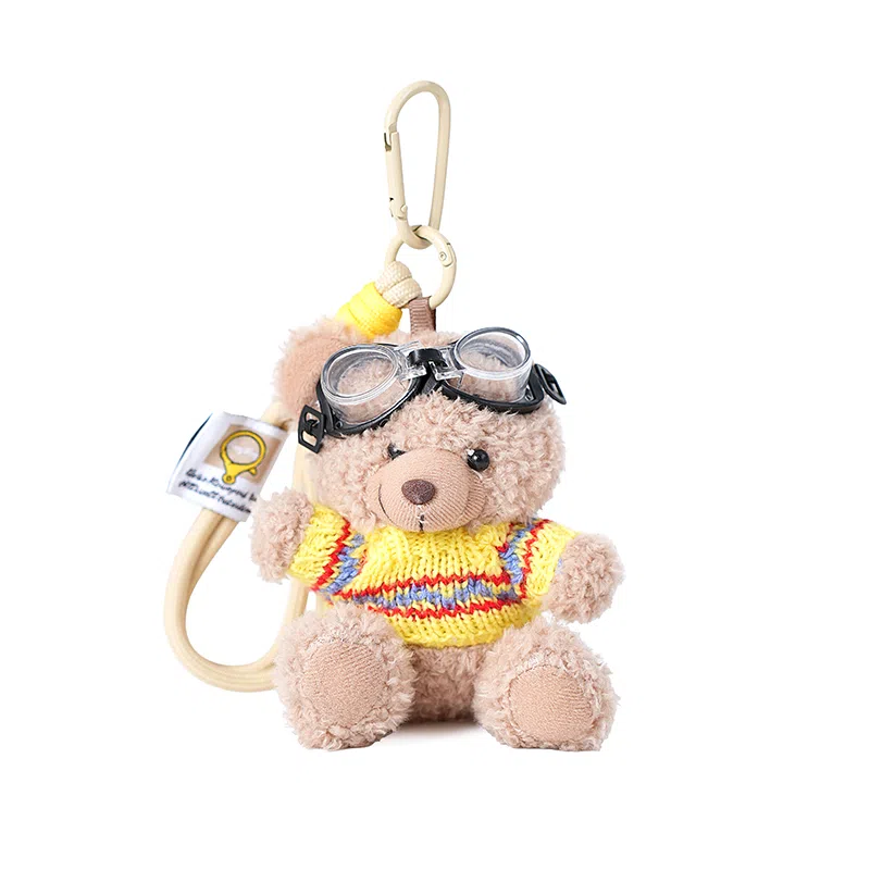 Weinio Brown Bear Plush Keychain