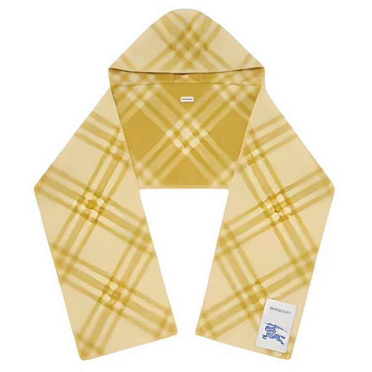 Burberry Wool Logo Scarf Yellow