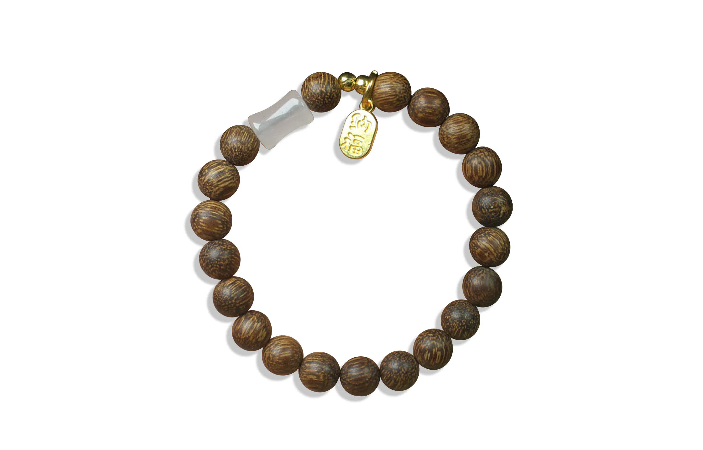 金瑞邦 念珠 竹节 新中式国潮 文玩 简单百搭 显白高档 水逆退散 转运考研上岸 招财进宝 来福 福牌 金丝檀木 手串 男女同款情侣款