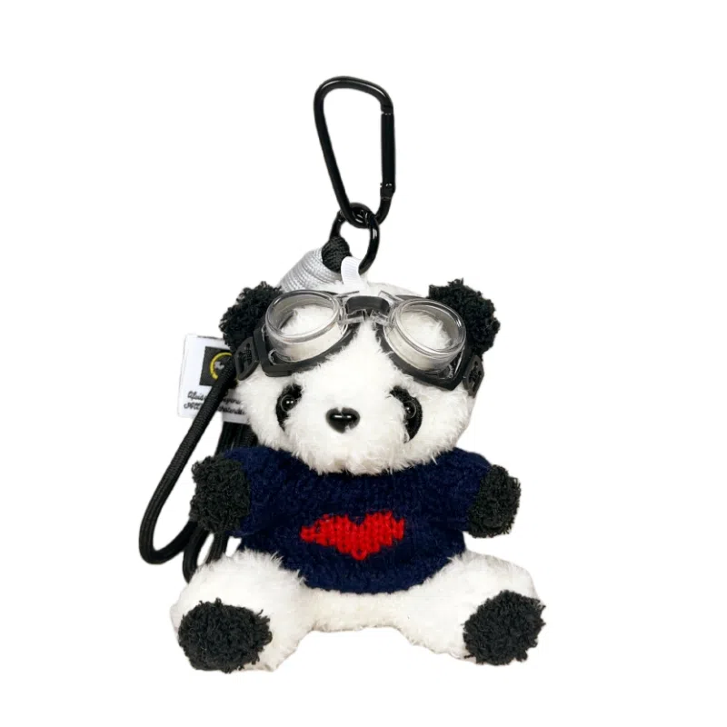 TBoML Panda Aviator Keychain