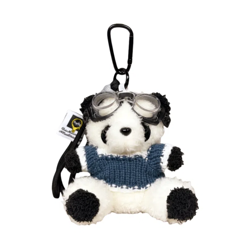 TBoML Panda Aviator Keychain