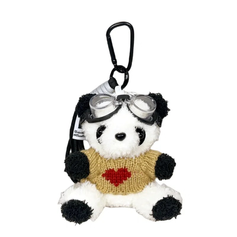 TBoML Panda Aviator Keychain