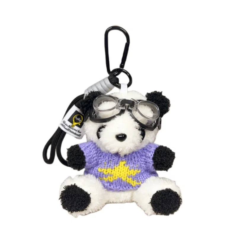 TBoML Panda Aviator Keychain
