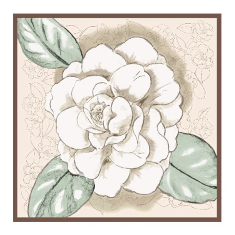 上海故事 山茶花语双面印花真丝中方巾顺滑抗皱亲肤柔软奢华 丝巾 女款