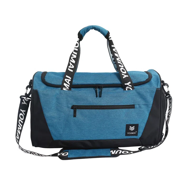 行途 旅行包干湿分离运动瑜伽包独立鞋仓大容量短途旅行训练包 牛津布 健身包 中号 男女同款情侣款 黑色/灰色/砖红色/绿色/蓝色/粉色