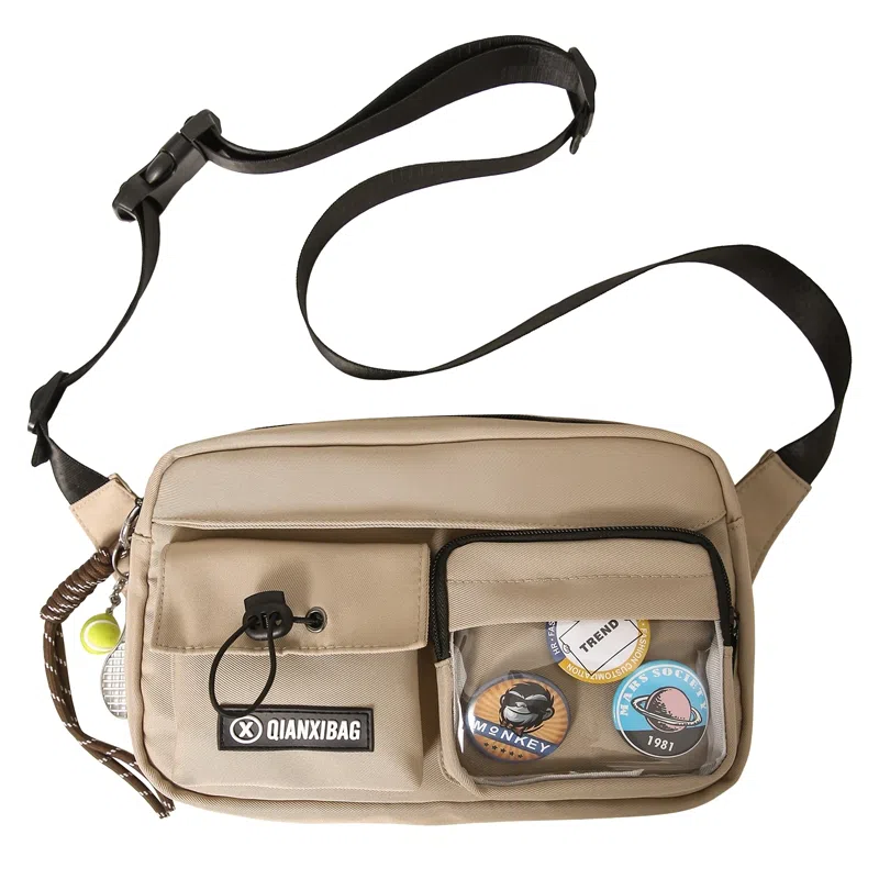 垣途者 街头潮流单肩包时尚运动骑行背包 尼龙 斜挎包 常规 男女同款情侣款 多色