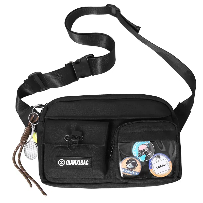 垣途者 街头潮流单肩包时尚运动骑行背包 尼龙 斜挎包 常规 男女同款情侣款 多色