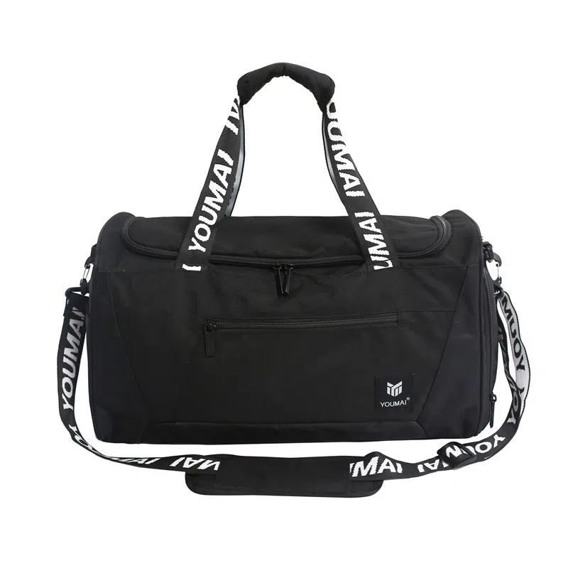 行途 旅行包干湿分离运动瑜伽包独立鞋仓大容量短途旅行训练包 牛津布 健身包 中号 男女同款情侣款 黑色/灰色/砖红色/绿色/蓝色/粉色