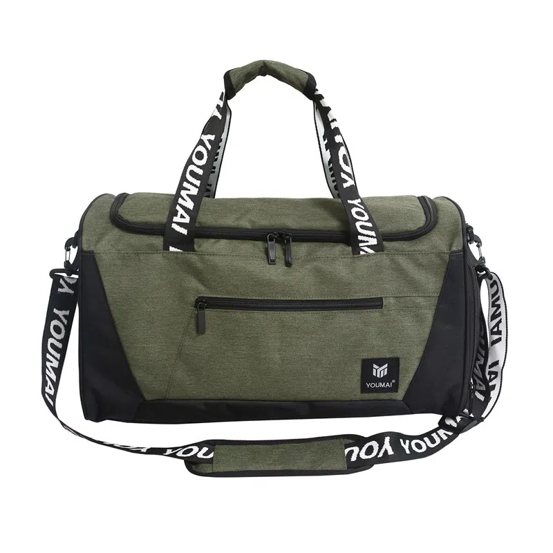 行途 旅行包干湿分离运动瑜伽包独立鞋仓大容量短途旅行训练包 牛津布 健身包 中号 男女同款情侣款 黑色/灰色/砖红色/绿色/蓝色/粉色