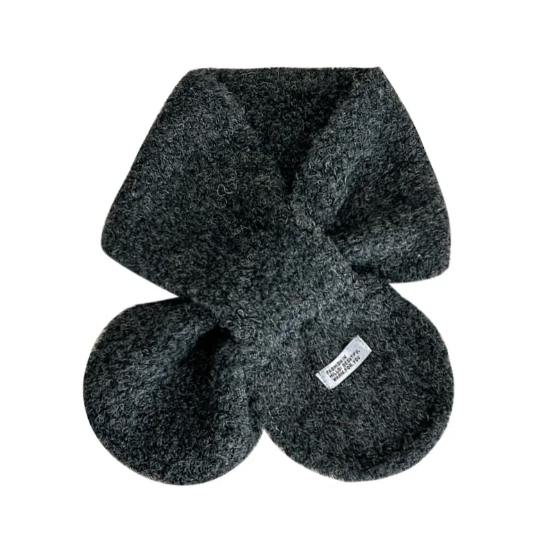 啄木鸟 羊毛韩系时尚百搭保暖加厚防寒百变氛围感显肤白针织 羊毛 绒线围巾 男女同款情侣款