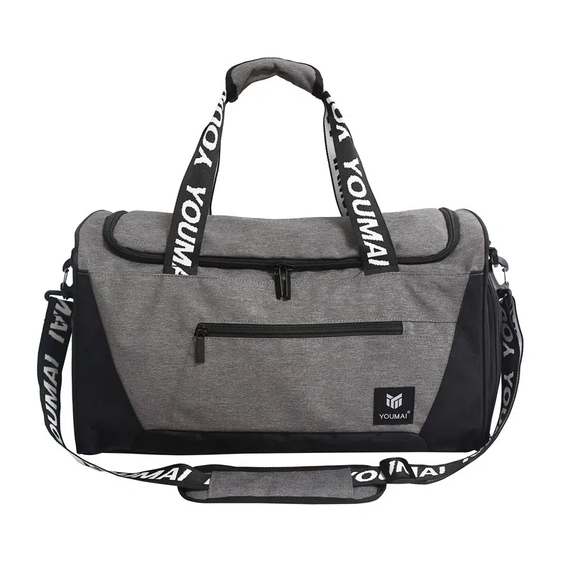 行途 旅行包干湿分离运动瑜伽包独立鞋仓大容量短途旅行训练包 牛津布 健身包 中号 男女同款情侣款 黑色/灰色/砖红色/绿色/蓝色/粉色