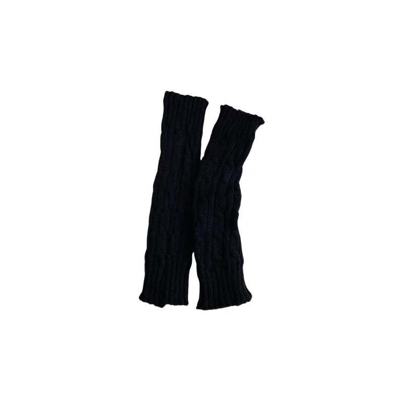 北极绒 日系半指手臂套秋冬季毛线针织触屏学生写字保暖防寒辣妹护腕袖套 聚酯纤维 手套 女款