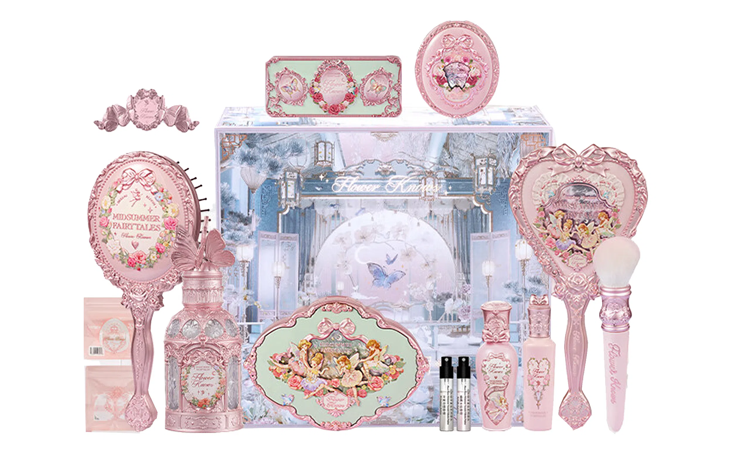 花知晓 仲夏夜 流萤蝴蝶云肩礼盒彩妆套装 易上色自然服帖