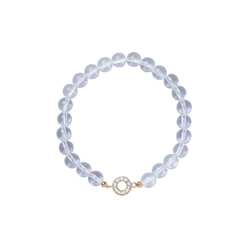 丰运阁 镶锆圈 招财转运纯净净化心灵 助事业学业步步高升上岸 #好运 轻奢小众原创设计不撞款 水晶 手串 女款