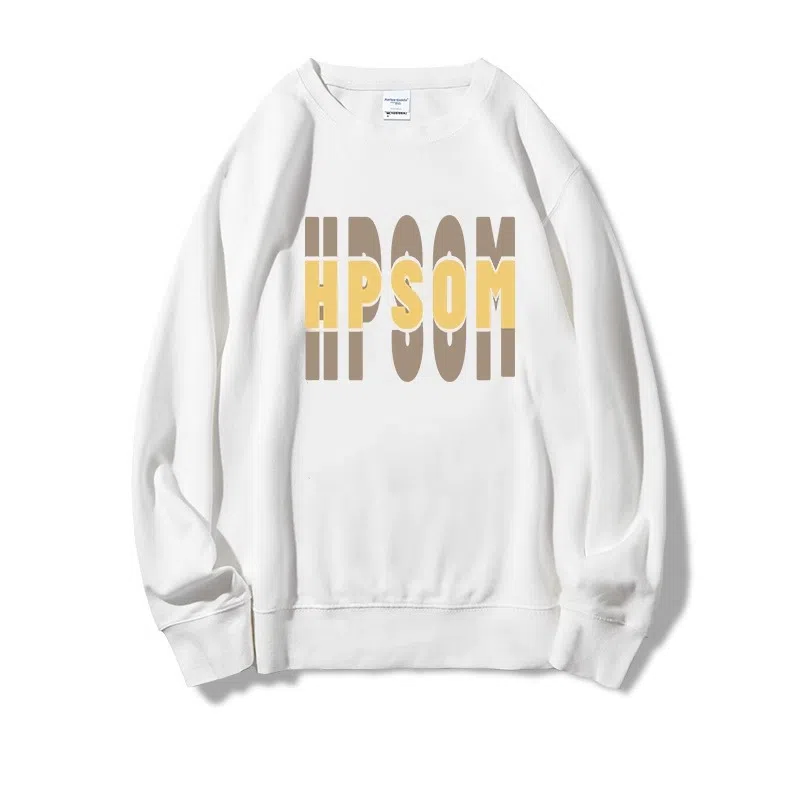 莫代尔 舒适亲肤休闲潮流简约时尚字母印花圆领长袖可外穿打底衣 男女同款