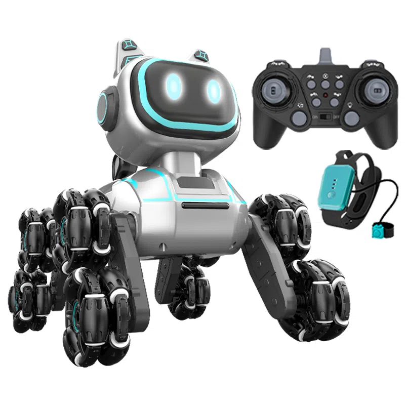 星珀乐 电动八轮机械狗 机器狗 特技变形狗 手势感应手表 遥控玩具