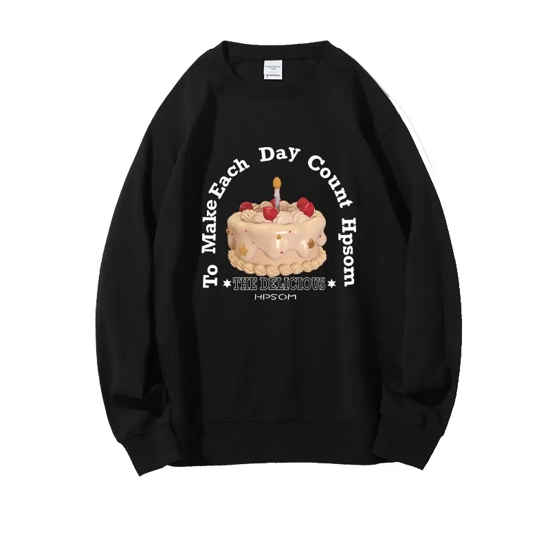 莫代尔 舒适亲肤休闲卡通潮流时尚印花圆领长袖可外穿打底衣 男女同款