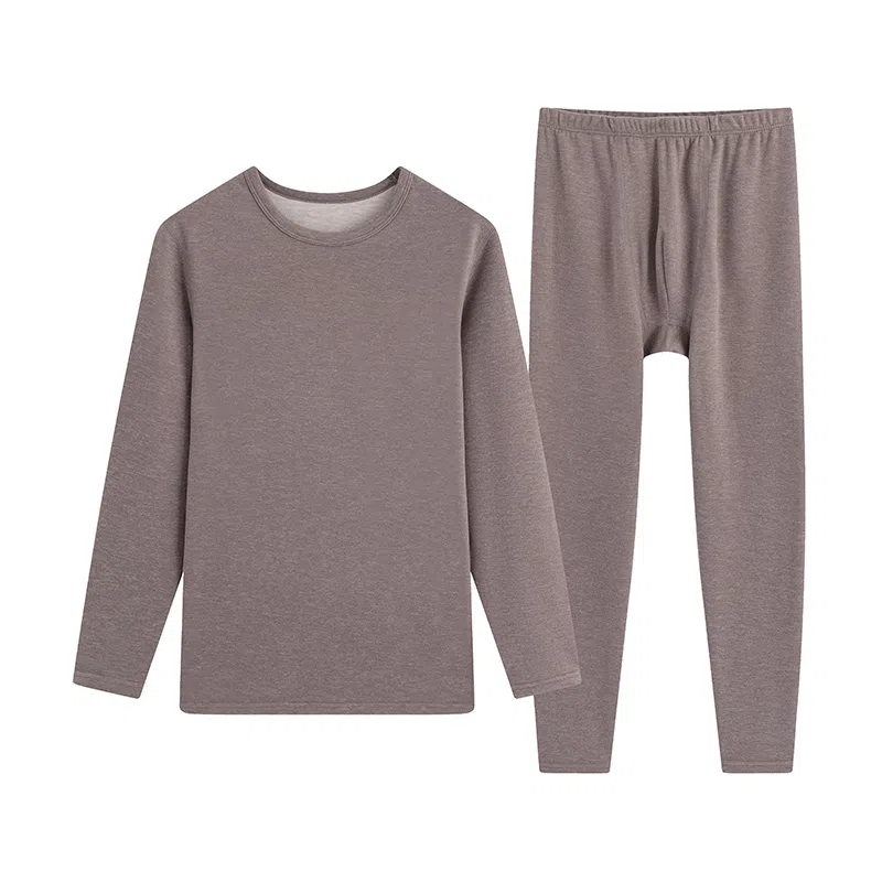 贴身领域 青少年内衣羊绒蚕丝加厚加绒秋衣秋裤秋冬季学生保暖套装 男款