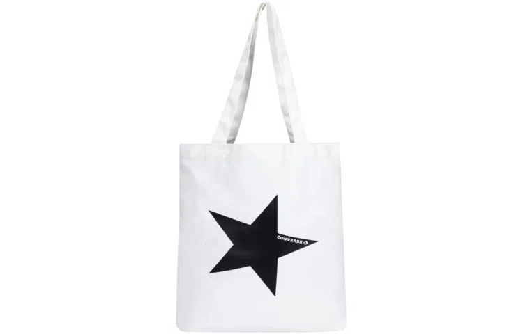Converse Classic Star Logo Cotton Shoulder Bag Off-White