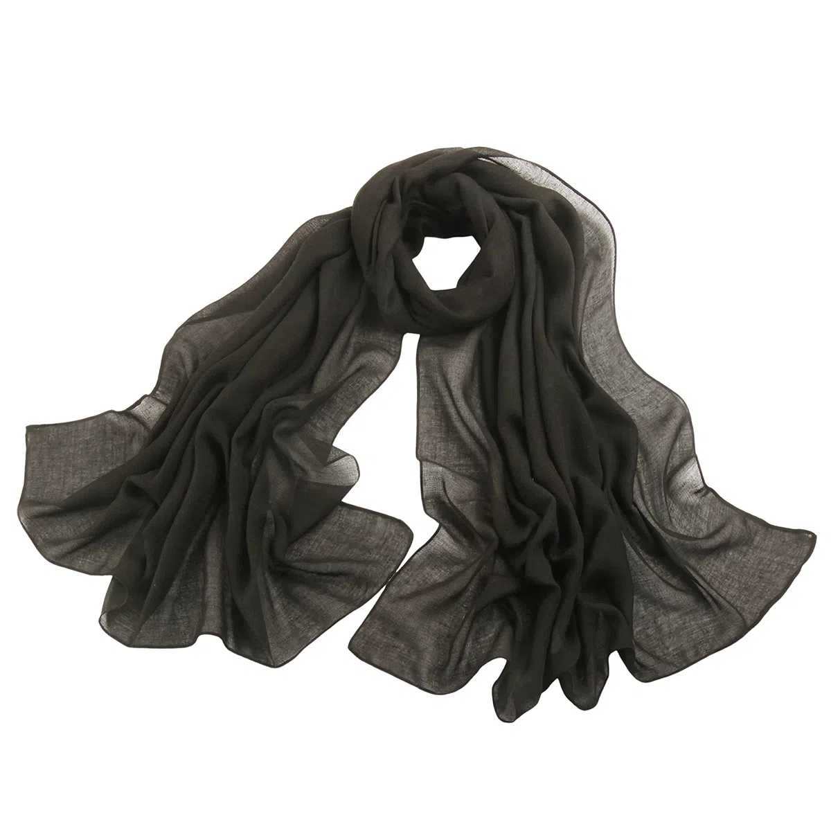 上海故事 四季文艺高级感素色沙漠旅游长款亲肤空调房红披风 聚酯纤维 绒线围巾 女款