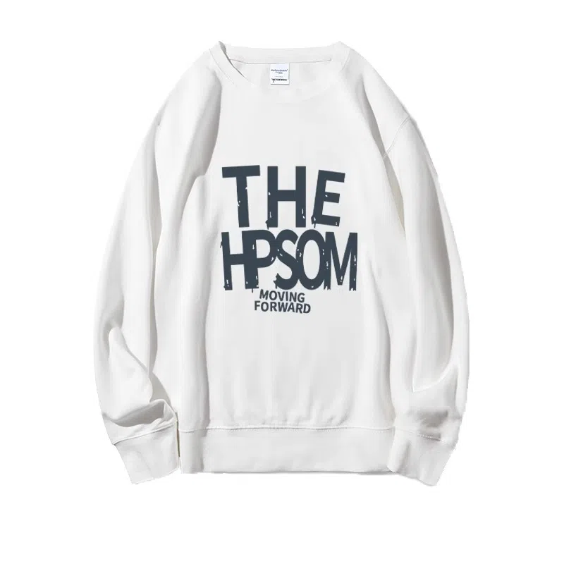 莫代尔 舒适亲肤休闲潮流时尚字母圆领长袖上衣可外穿打底衣 男女同款