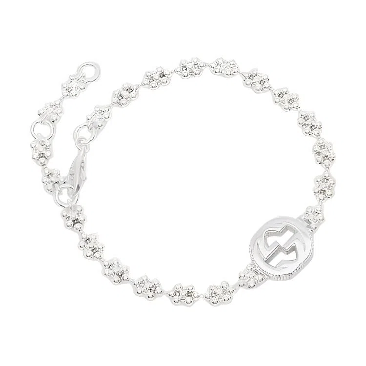 Gucci Interlocking G Silver Bracelet