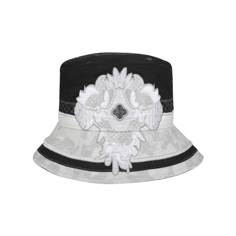 SWOFCARE Black Label Elephant Embroidery Bucket Hat