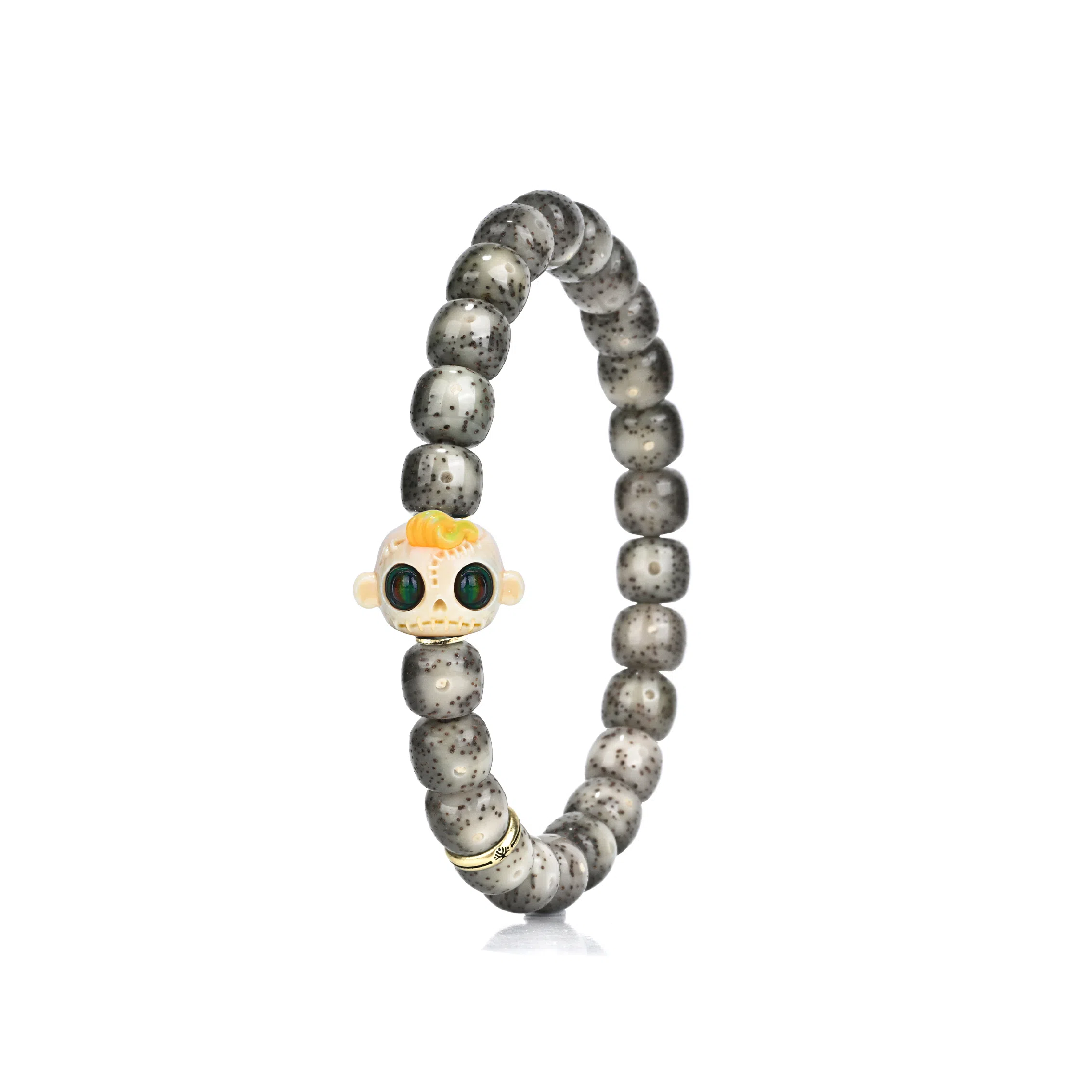 钰澜文玩 正宗海南毛感料 小冰糖 黄毛呆搭配款 星月菩提 手串 男女同款情侣款