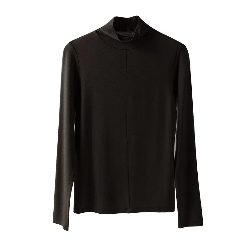 内在密码 纯色高领舒适修身肌底衣长袖保暖上装 女款