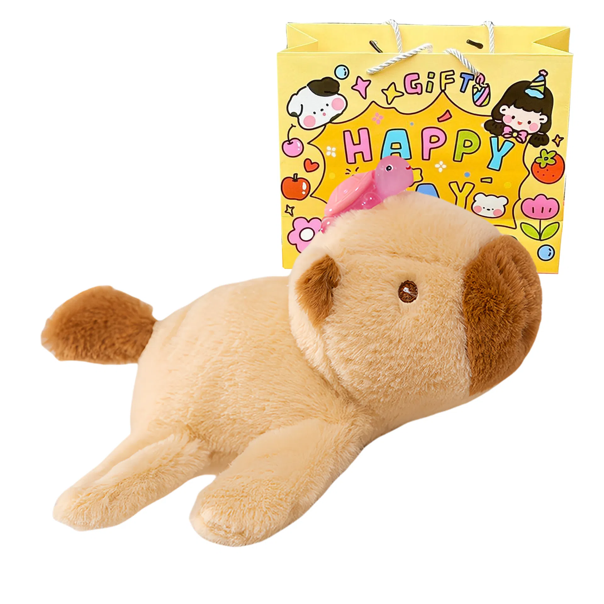 乐乐鱼 卡皮巴拉啪啪圈手环拍拍圈 可爱安抚陪伴 柔软治愈 玩偶周边