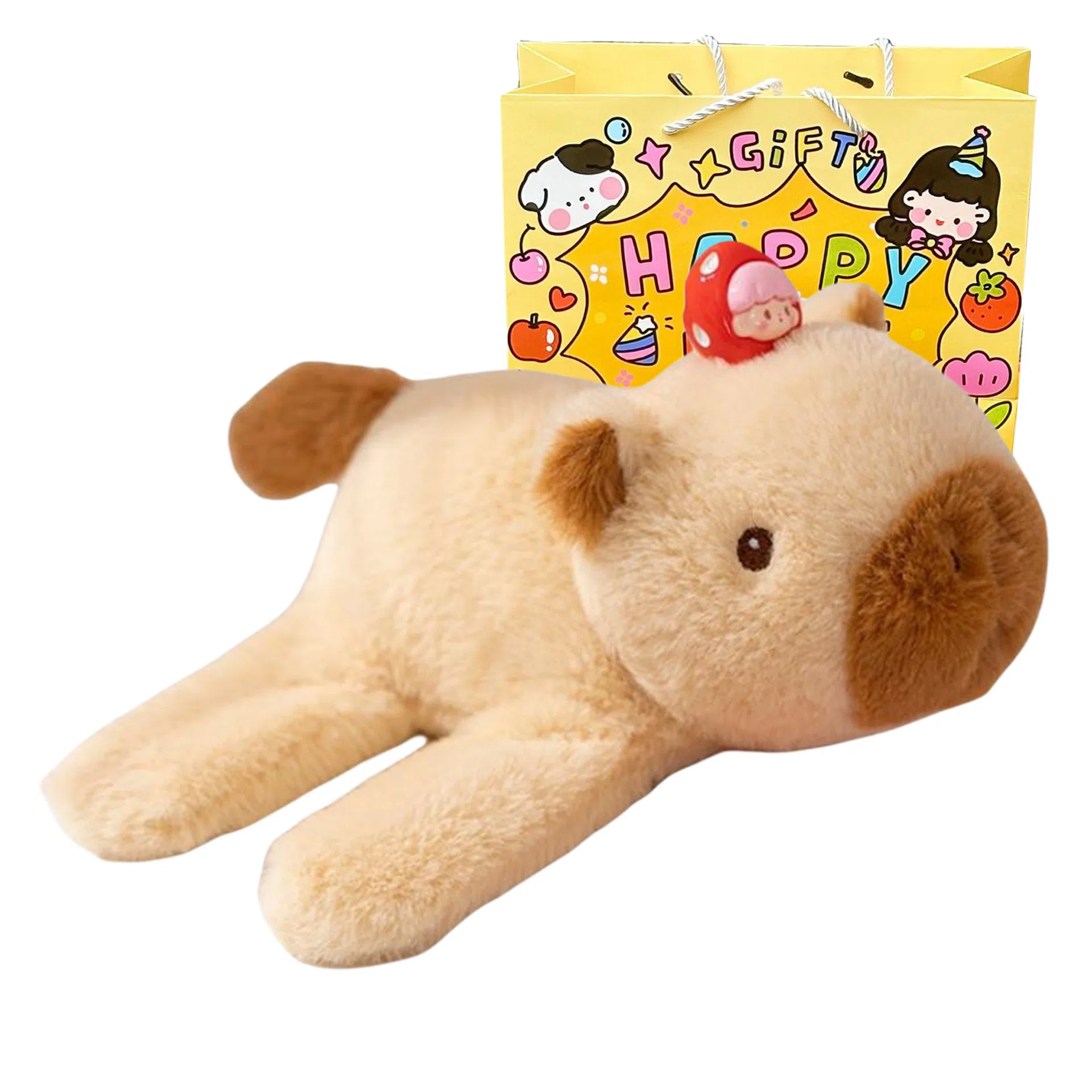 乐乐鱼 卡皮巴拉啪啪圈手环拍拍圈 可爱安抚陪伴 柔软治愈 玩偶周边