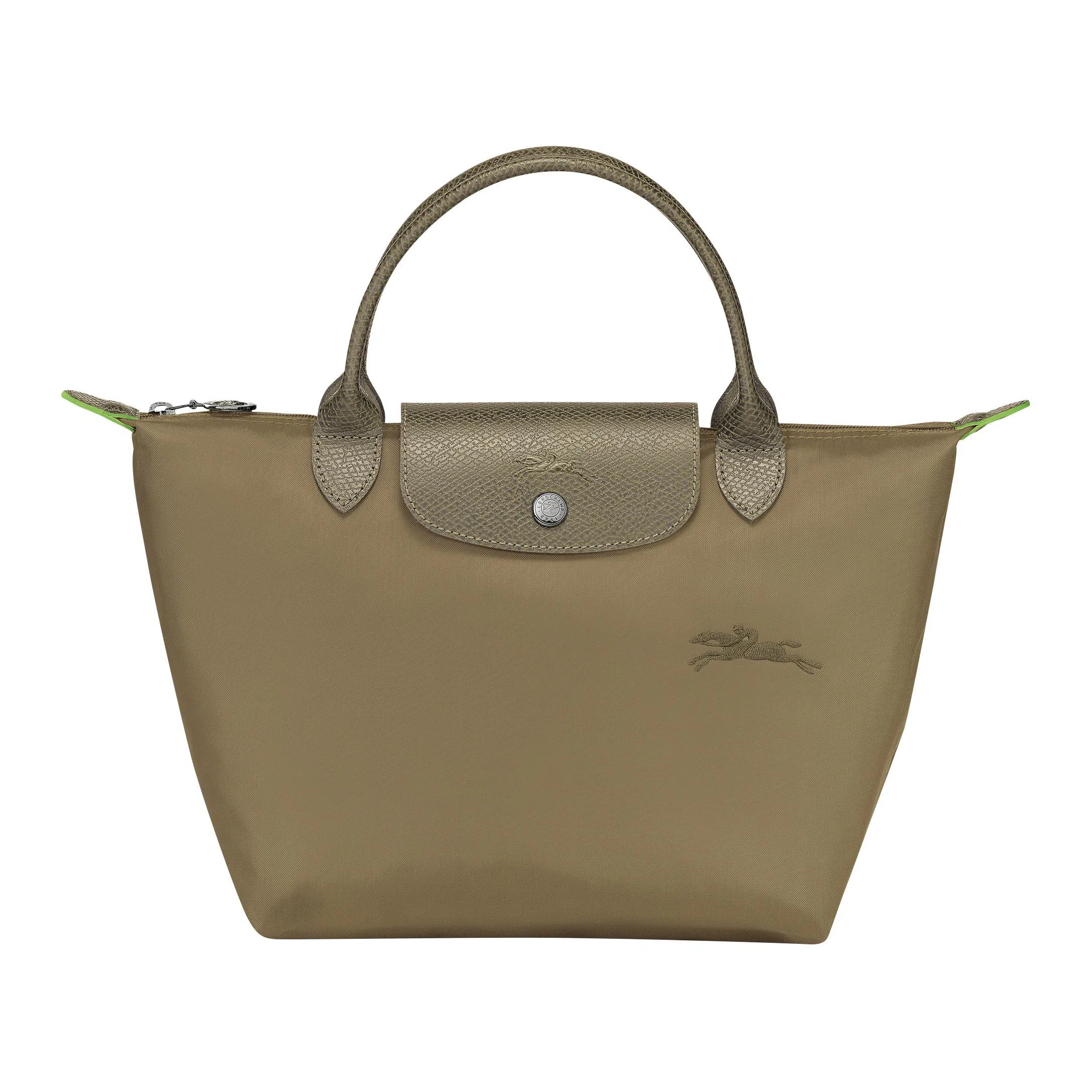 Longchamp Le Pliage Green Logo Pouch Small