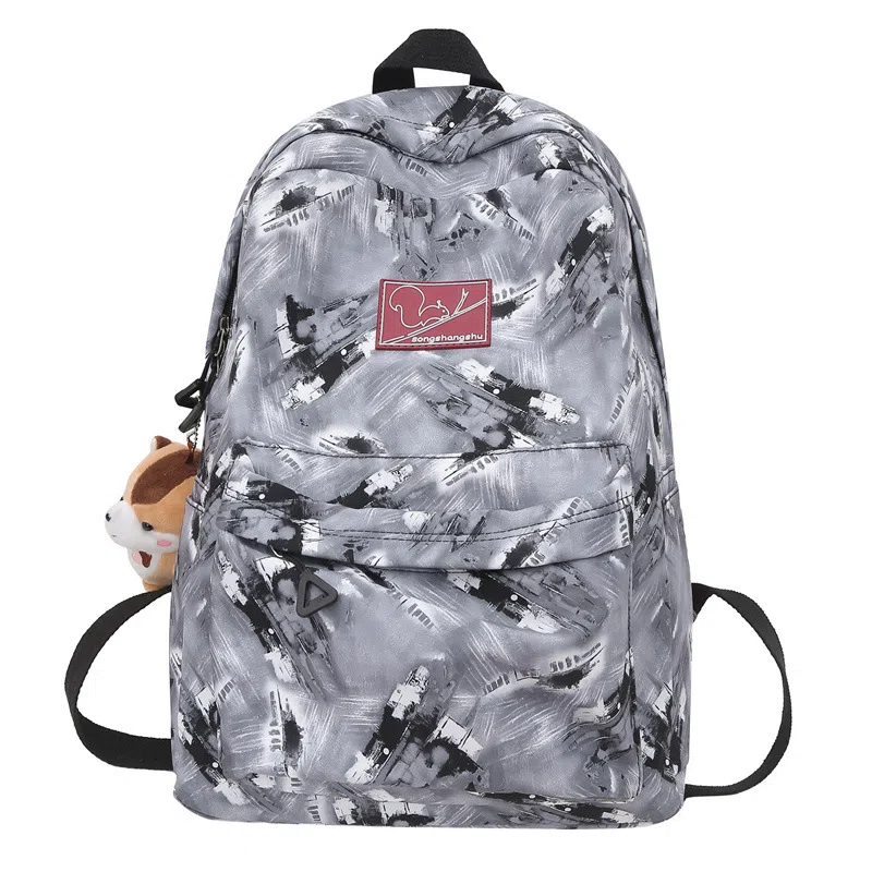 PAIBLOKS Nylon Backpack Grey