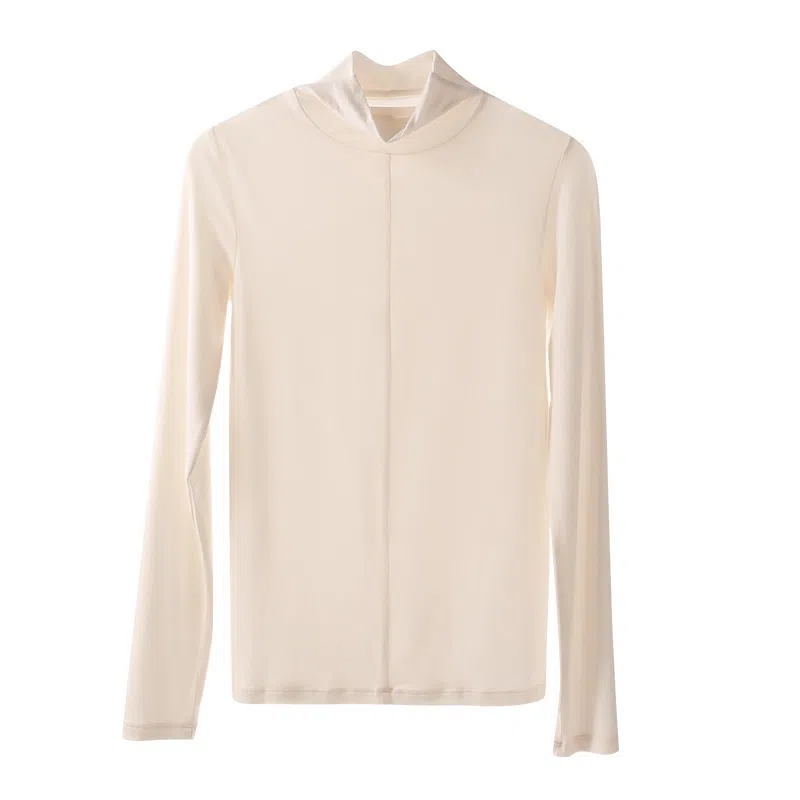 内在密码 纯色高领舒适修身肌底衣长袖保暖上装 女款