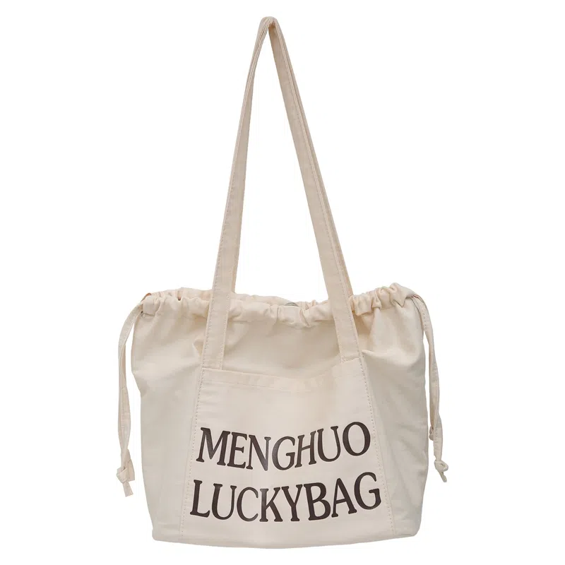 行途 休闲简约日常通勤时尚百搭 棉 单肩包 男女同款情侣款 黑色/白色/红色/黄色/卡其色/蓝色