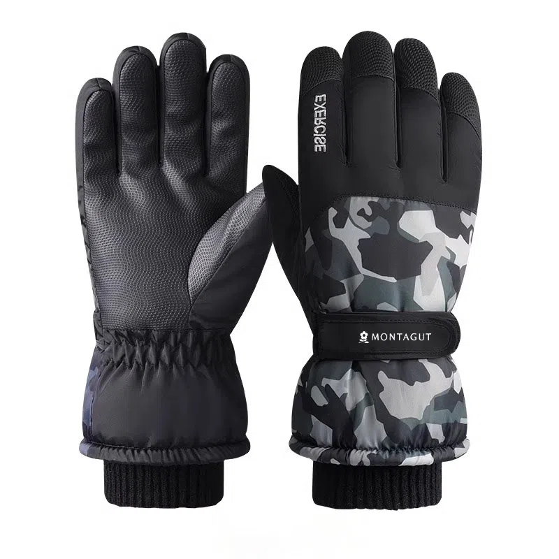 梦特娇 加绒加厚保暖防寒 涤纶 手套 男款