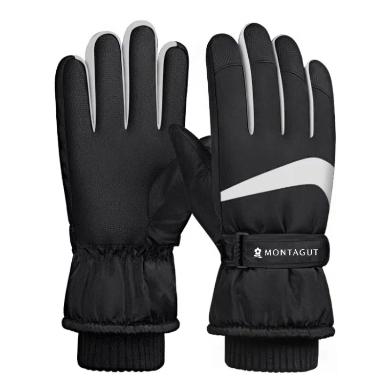 梦特娇 加绒加厚 涤纶 绒线手套 男款