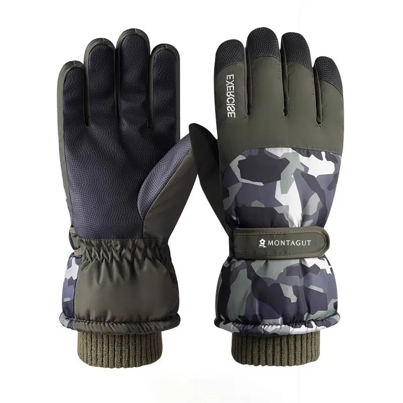 梦特娇 加绒加厚保暖防寒 涤纶 手套 男款