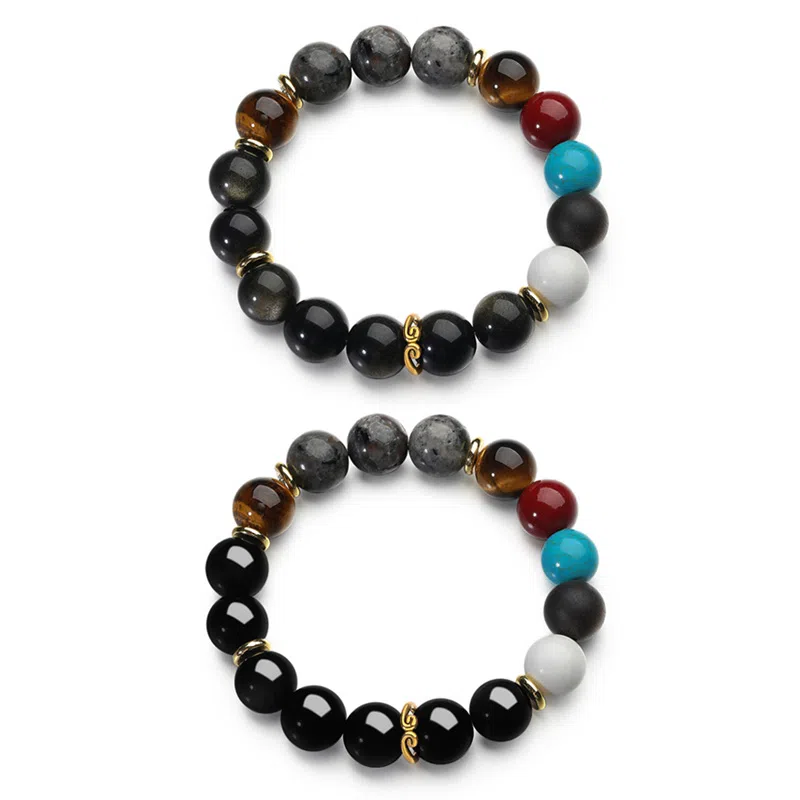 周帝王 【原创黑神话悟空五行珠】国潮新中式国风佛珠招财纳福转运珠平安喜乐前程似锦财源滚滚礼盒 檀木 手串 男女同款情侣款